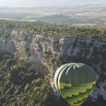 hotair balloon dive into the Gravina