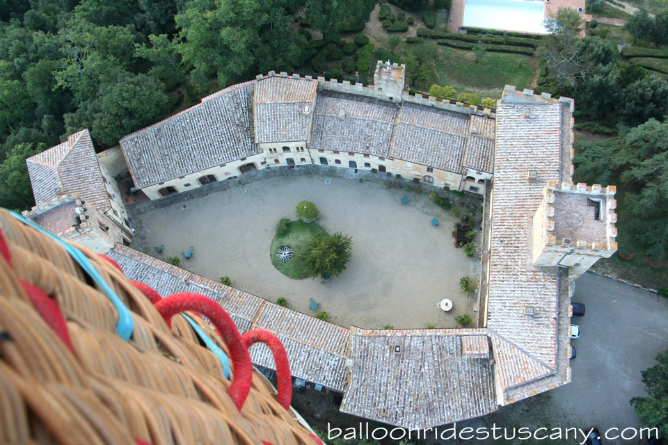 the courtyard from above