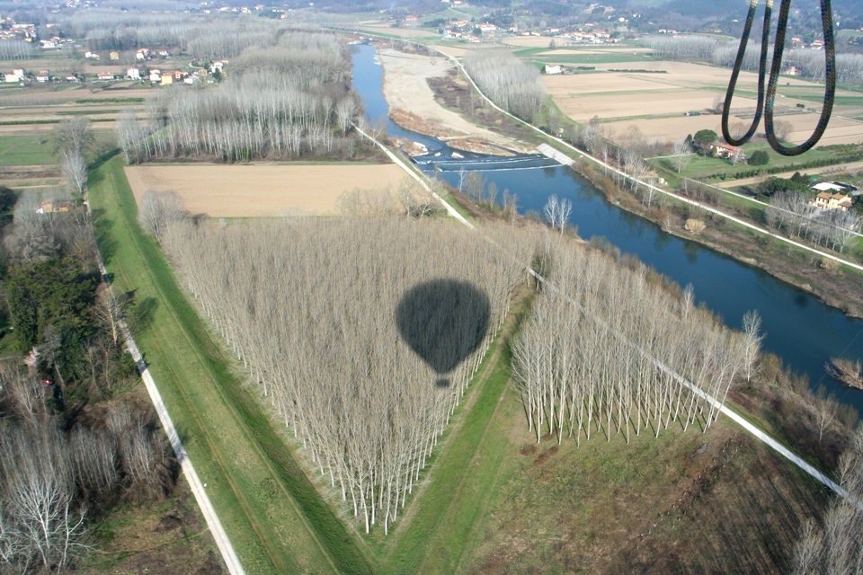 tree triangle near Lucca