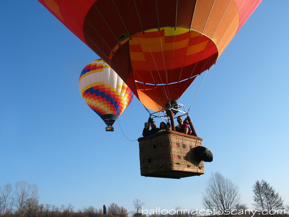 off we go with the balloons