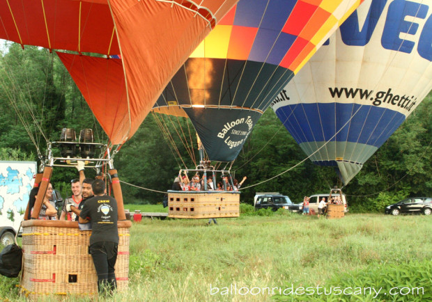 balloons taking off