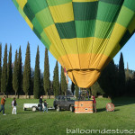 balloon getting ready for takeoff