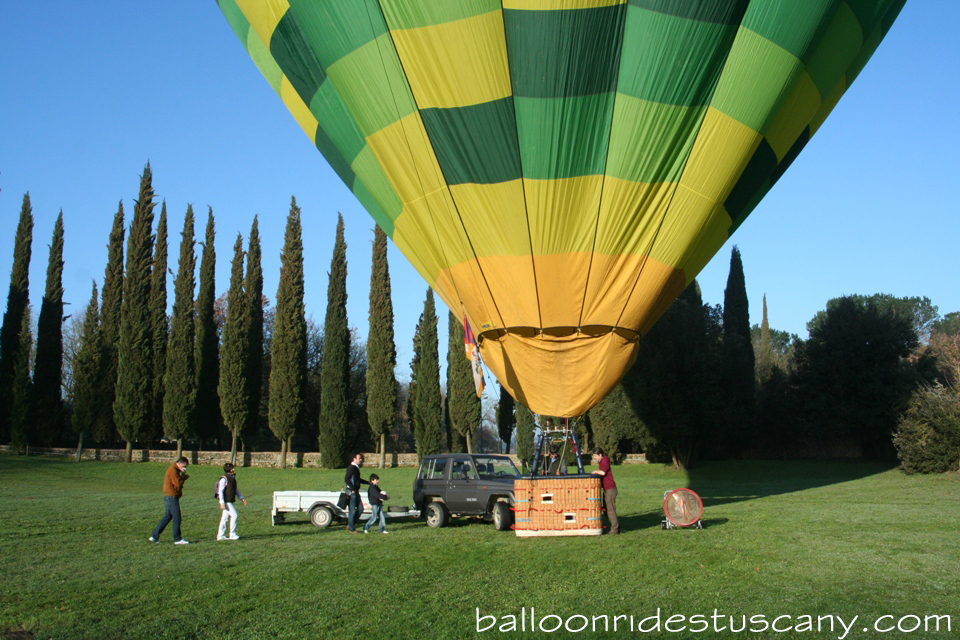 balloon getting ready for takeoff